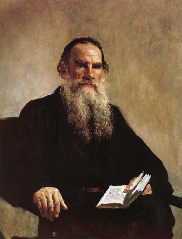 Ilya Repin Portrait of Leo Tolstoy Norge oil painting art